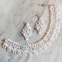 Pendientes de novia largos con cristales silver_Icónica 1.webp