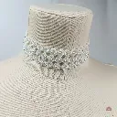 Gargantilla nupcial con perlas y cristal bojo chic online España.webp