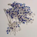 Tocado para novia con cristales y perlas | diseño de autor