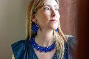 Pendientes ultraligeros para ceremonia azul y rojo | Joyería artesanal en Tarragona